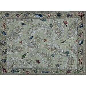 New Tapestry Panel Fish Approx. 18 1/2” x 13 1/2” Piece/Panel